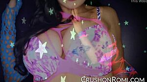 Romi Stuffs Her Shaved Pussy with Toys in Crush Girls!