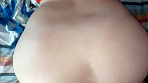 cogiendo a mi hermanastra blanca culona y tetona, her fat latina ass bent over naked