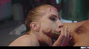 Wild Lesbians Turn Couple Into Slaves With Pussy Eating And Cumshots