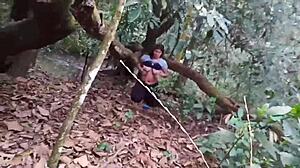 Flashing Pussy in Ecological Park