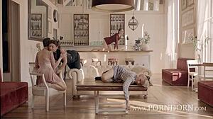 I joined this wild lesbian orgy with squirting and masturbation