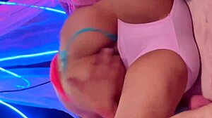 Latina with pilates teacher