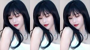 chinese girl strips while dancing fast!