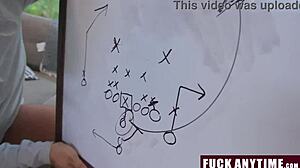 Coach Uses Special Techniques to Motivate Chubby Teen with Doggy Fucking and Big Ass