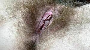 I test new toy on my big clit for intense orgasm closeup