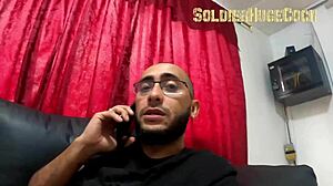 Maid Takes Cash for Bareback Quickie with Soldierhugecock