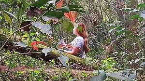 Flashing Pussy in Ecological Park