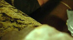 Julie Jiggles gives intense blowjob and swallows cum on hidden cam