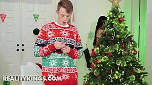 i pranked my stepmom miss raquel, and she fucked me with her big tits.