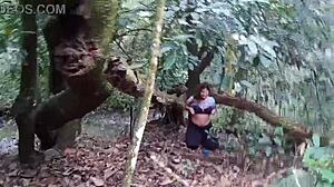 Flashing Pussy in Ecological Park