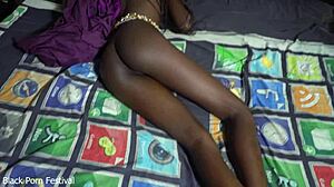 feeling lucky to fuck that warm skinny african pussy with my big black cock.