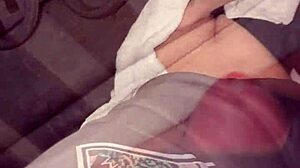 Couple caught in snow, intense ass-licking and cumming