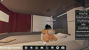 I had a new session with the beautiful bitch in roblox, bending her over for doggystyle