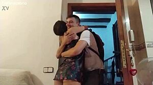 In this homemade scene, a muscular bodybuilder pornstar engages in wet pussy missionary fucking and blowjob leading to cumshot with young partner