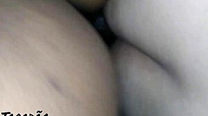 Latina with big ass and natural tits gets cum through her pussy and ass