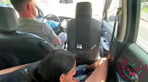 Casada sucked me with husband at the wheel