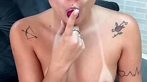 Blonde Seduces Friend For Anal Creampie!