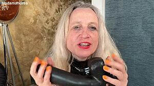 Horny Housewife Fists Prolapse in Latex Corset