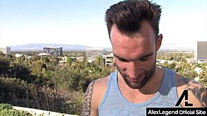 Blonde bombshell alex legend shows off her big tits and ass in steamy scene