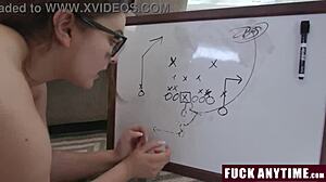 Coach Uses Special Techniques to Motivate Chubby Teen with Doggy Fucking and Big Ass