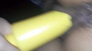 Latina wife enjoys intense orgasm riding a huge dildo in wild play