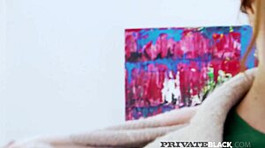 Private Black - Ani Blackfox Gets Both Black & White Cock Dp