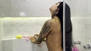 May Hernandez, Masturbate In The Shower With Your Huge Wet Tits!