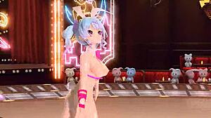 Hatsune miku in brain revolution girl project diva mod. With full bunny costume.