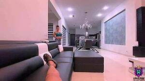 Spanish slut enjoys doggystyle.