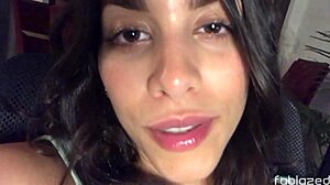 Masturbating Brazilian Asks: Lick Or Fuck?