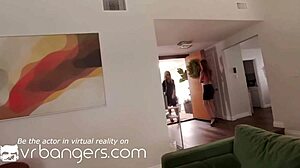 VR bangers outdoor threesome with redhead and blonde 😏