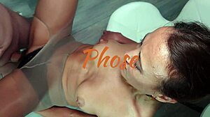 horny matures laura and marta seduce young man in ffm threesome