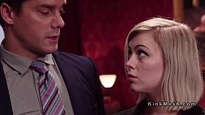 Young university student enjoys total erotic massage session