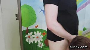 Naughty teen taken to anal asylum for awkward therapy session