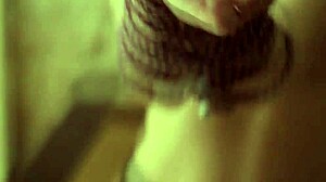 Leashed Mira V in Garage