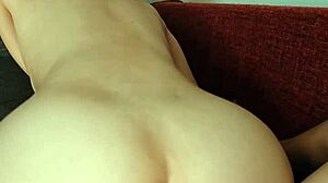 Athletic Amateur Riding Big Cock in Intense Anal Assfucking Orgasm