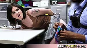 Cute shoplifter escalates with stepmom