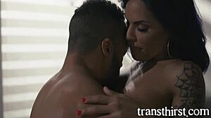 Tranny TS Foxxy fucked hard by her BF Dillon Diaz