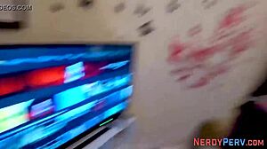 Tricked Brit Gobbles And Rides Cock