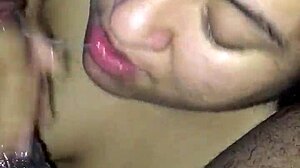 Nasty BBW Sucks Monster Cock With Intense Deepthroat Freakily!