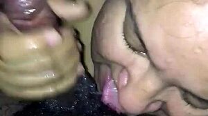 Nasty BBW Sucks Monster Cock With Intense Deepthroat Freakily!
