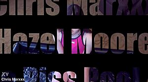 Hazel Moore con tetas naturales grandes toma semen en boca sumisamente de amante en charco de pis 4K