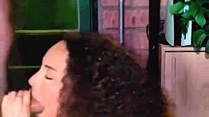 Sloppy Deepthroat By Brunette Latina With Natural Tits Chokes Hard