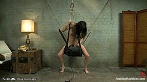 Busty Babe Gets Machine Fucked with Kinky Dildo Toy