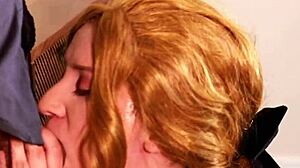 British Redhead Student Nurse Sucks Patient's Cock