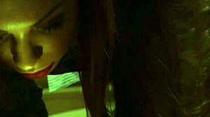 Busty slave fingers herself