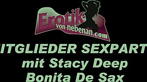 Hey, watch this German cum slut in amateur creampie gangbang orgy at swinger club!