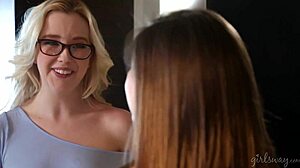 Shyla Jennings and Sasha Heart in Steamy Lesbian Play