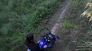 Latina Redhead Engages in Public Voyeur Sex Outdoors