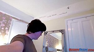 Tricked Brit Gobbles And Rides Cock